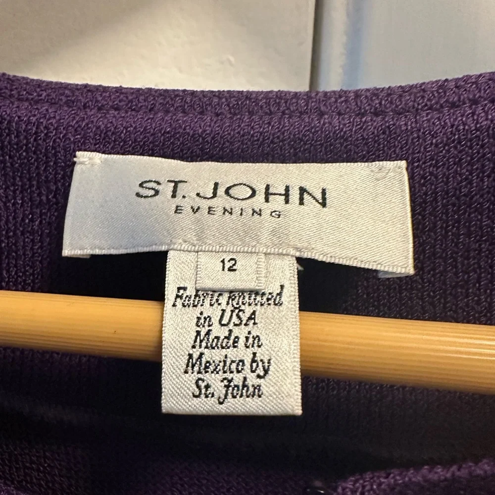 St. John Purple and Black Ombré Blazer - Picture 3 of 7